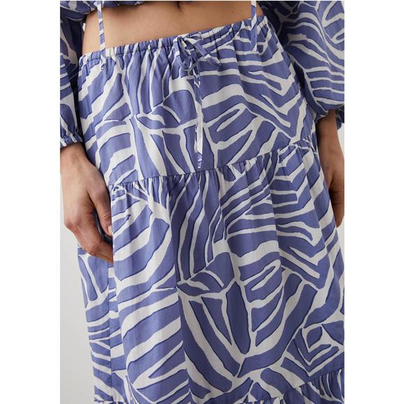 NEW RAILS maria midi skirt in island waves - Picture 3 of 4